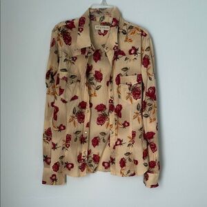Stetson Red and Tan Floral Shirt